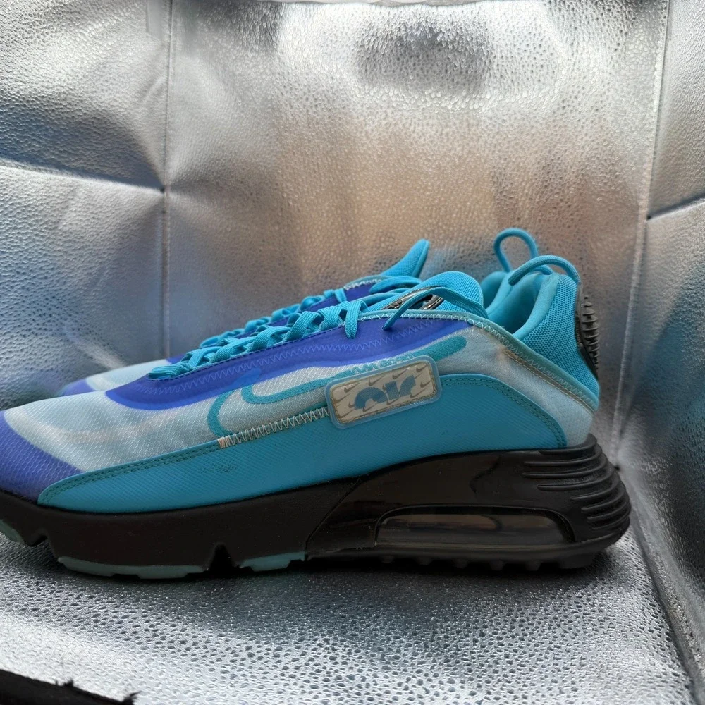 Size 14 Nike Air‎ Max 2090 Blue Mens Lace-Up Athletic Sneaker Shoes CT6693-991